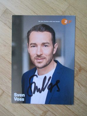 ZDF Fernsehmoderator Sven Voss - handsigniertes Autogramm!!