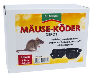 DR. Stähler Mäuseköder-Depot mit Schlagfalle, 1 Stück