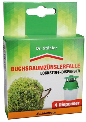 DR. Stähler Buchsbaumzünsler-Fallen Nachfüllpack, 4 Dispenser