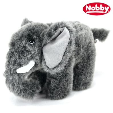 Nobby Plüsch-Hundespielzeug Elefant - 30 cm groß - Plüschspielzeug mit Squeaker