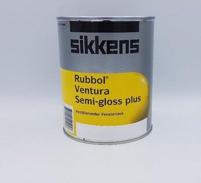 Sikkens Rubbol Ventura Semi Gloss Plus Ventilack Fensterlack (19,99€/ L)1 Liter