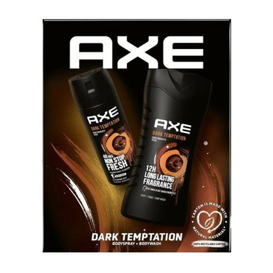 Axe Dark Temtation Geschenkset (Deodorant Spray 150ml + Duschgel 250ml)