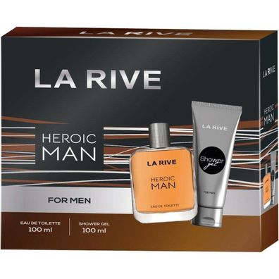 La Rive for Men Heroic Man Geschenkset (Eau de Toilette 100ml + Duschgel 100ml)