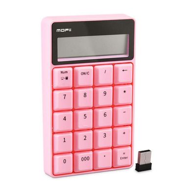 Drahtlose numerische Tastatur / Taschenrechner MOFII SK-657AG 2.4G (Pink)