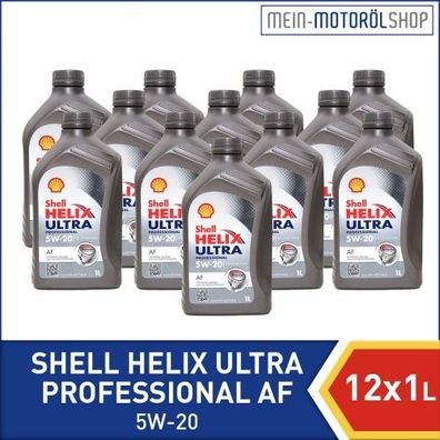 Shell Helix Ultra Professional AF 5W-20 12x1 Liter