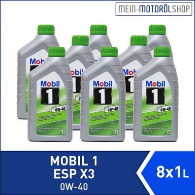 Mobil 1 ESP X3 0W-40 8x1 Liter