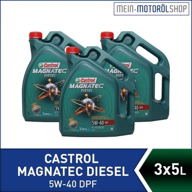 Castrol Magnatec Diesel 5W-40 DPF 3x5 Liter