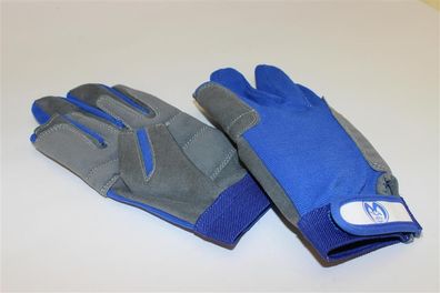 Segelhandschuhe Amara® grau/ blau, 2-Finger offen S, M, L, XL