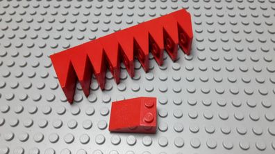 Lego 10 Schrägsteine Positiv 2x3 33 Grad Rot Nummer 3298