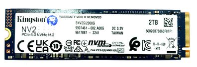 Kingston 2TB SSD 2280 M.2 interne PCIe 4.0 NVMe 2000GB für Notebook, Laptop, PC