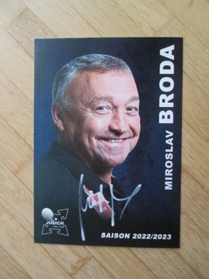 Tischtennis Bundesliga TTC Jülich Saison 22/23 Miroslav Broda - handsign. Autogramm!!