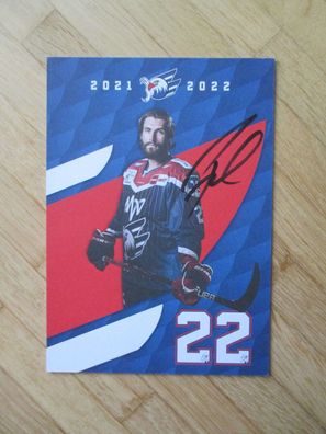 Eishockey Bundesliga Adler Mannheim Saison 21/22 Matthias Plachta - hands. Autogramm!