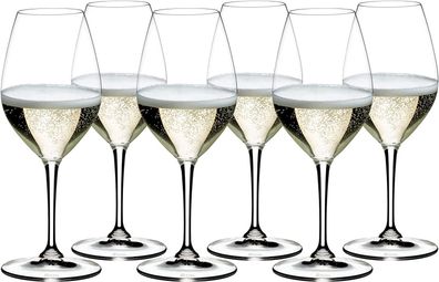 Riedel VINUM Champange WINE GLASS VALUE 6PACK 265 JAHRE 7416/68-265