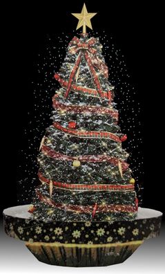 F.I.G. drehender Weihnachtsbaum mit Licht, Sound & Schnee (190cm) Christbaum
