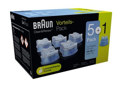 Braun CC-System Reinigungskartuschen - Promo Pack 5 + 1*