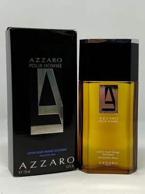 Azzaro Pour Homme Lotion Avant Rasage Electrique 125 ml NEU ohne Folie