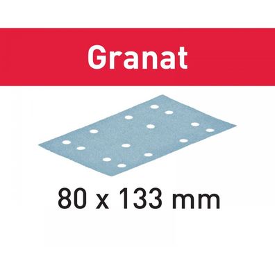 Festool Schleifstreifen STF 80x133 P80 GR/10 Granat (497128), 10 Stück