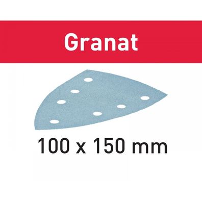 Festool Schleifblatt STF DELTA/7 P120 GR/10 Granat (497133), 10 Stück