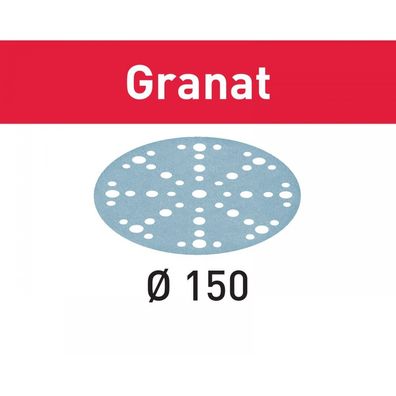 Festool Schleifscheibe STF D150/48 P80 GR/50 Granat (575162), 50 Stück