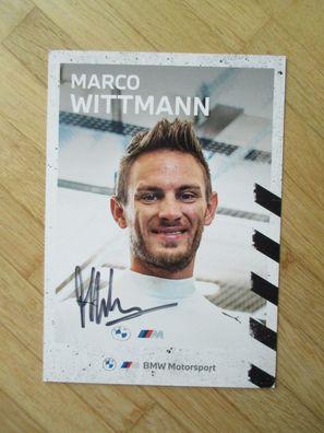 BMW Rennfahrer Marco Wittmann - handsigniertes Autogramm!!!