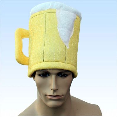 Bierhut Hut in Bierglas Form Bier Mütze Scherzartikel Kopfbedeckung JGA Hüte