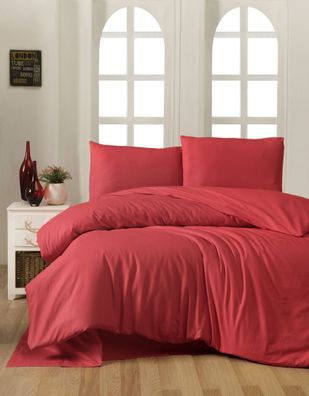 L'Essentiel Linge de Maison, Red- PTK3223, rot, Bettdecken, 100% Baumwolle ranforce