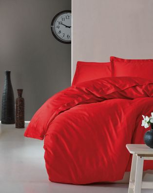 L'Essentiel Linge de Maison, Elegant- CTN3489, rot, Bettdecken, 100% Baumwollsatin