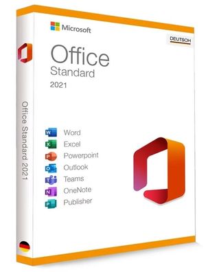 Microsoft Office 2021 Standard für Windows PC I unbegrenzte Laufzeit I Kein Abo