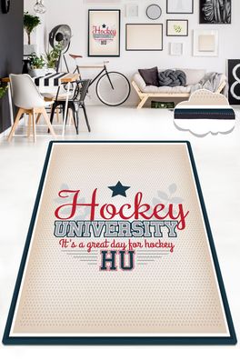 Conceptum Hypnose, Hockey- Hockey CHL, Bunt, Kurzflorteppiche, 80 x 120 cm, 100% Sam