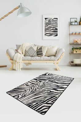 Conceptum Hypnose, Zebra- Zebra CHL, Bunt, Teppichlaufer, 100 x 200 cm, 50% Samtgewe