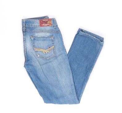 Tommy Hilfiger Jeans Hose Victoria W28 L36 blau stonewashed 28/36 Straight B3952