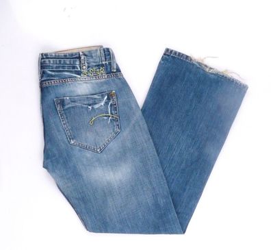 G-Star Jeans Hose W31 L32 blau stonewashed 31/32 Straight B1351