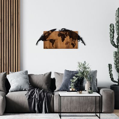 Wallity World- ENZ1743 Schwarz Sonstige Wohndekorationen 83 x 35 cm