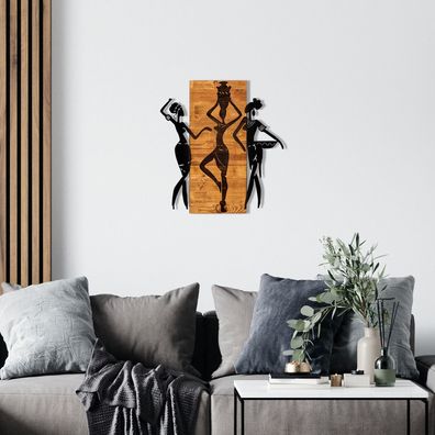 Wallity Afrikan- ENZ1765 Schwarz Sonstige Wohndekorationen 54 x 58 cm