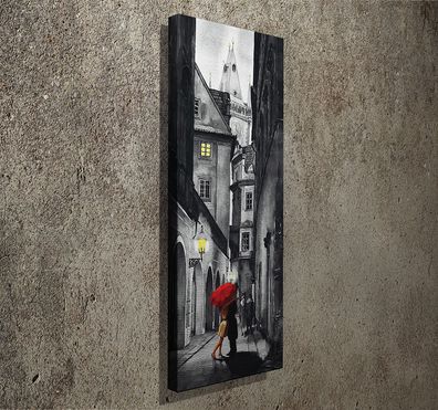 Wallity, PC081- SYM3293, Bunt, Leinwandbilder, 30 x 80 cm, 100% Leinwand