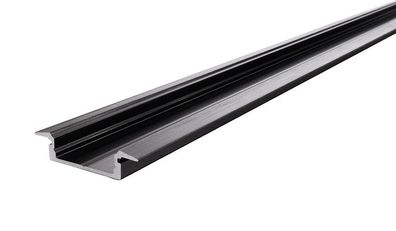 Deko Light T-Profil flach ET-01-15 Alu Einbauprofil schwarz-matt Modern