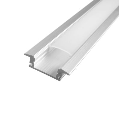 2 Meter Aluprofile Alu Schiene Profil LED Kanal Schiene für LED Strip Profil D ...
