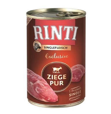 Rinti Singlefleisch Exclusive Ziege Pur | 6x800 Hundefutter nass