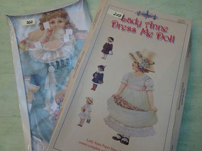 ALT Mamelok England Lady Jane Anne Paper Doll Ankleidefiguren 1989 / 1993