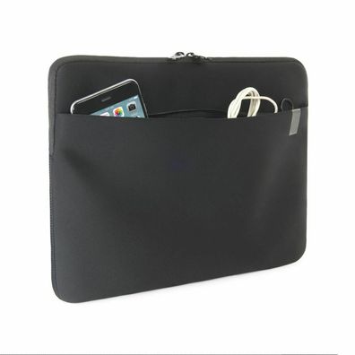 TUCANO Notebook Tasche Sleeve Schwarz Neopren bis 39cm 15,4 Zoll MacBook Pro 15