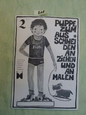 Puppe zum Ausschneiden Anziehen Anmalen Heidmük Verlag Eva Maria Ott-Heidmann