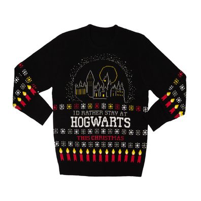 Harry Potter Weihnachtspullover Stay at Hogwarts Pullover Ugly Christmas Sweater