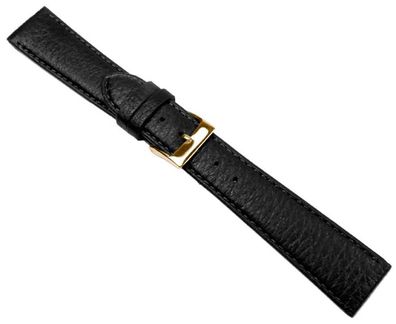 Cervo Ersatzband Uhrenarmband Hirschleder schwarz Handgenäht 20741G