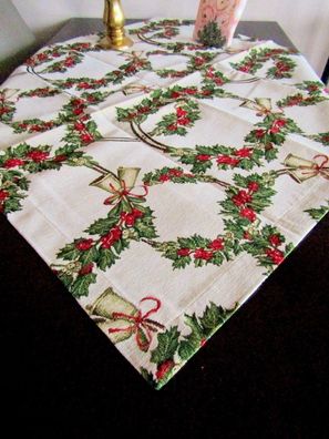 Weihnachtsdecke 85 x 85 cm, 65% Baumwolle /35% Polyester