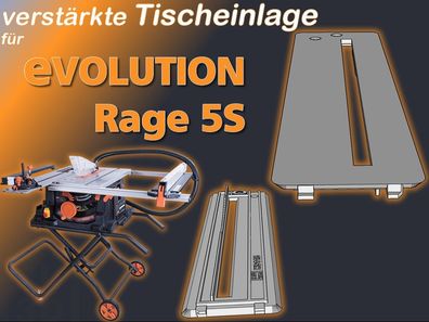 Verstärkte Tischeinlage f. Evolution Rage 5S Einlage, Grundplatte