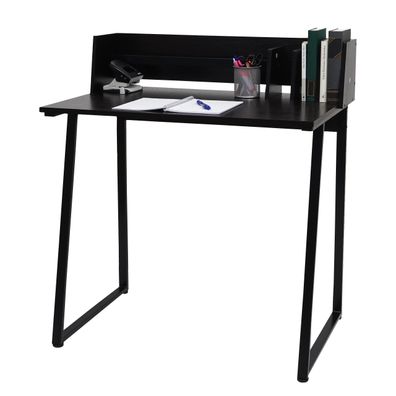 Schreibtisch HWC-K69, Laptoptisch Bürotisch, 82x51cm 3D-Struktur, Metall MDF