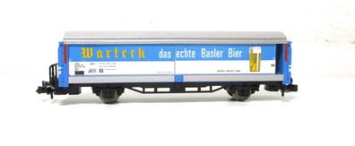 Fleischmann N 8337 Schiebewandwagen Bierwagen Warteck SBB-CFF (6574F)