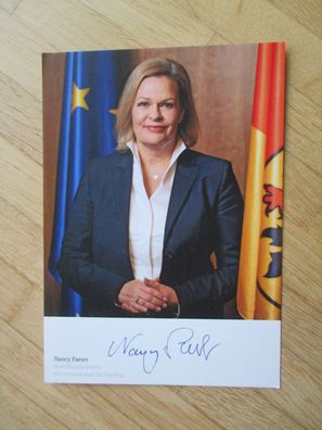 Bundesministerin SPD Nancy Faeser - Autogramm!!