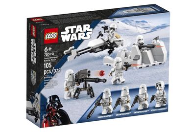 LEGO 75320 Star Wars Snowtrooper Battle Pack mit 4 Figuren, Waffen und Düsenschlitten