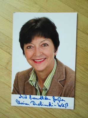 MdB SPD Politikerin Elvira Drobinski-Weiß - handsigniertes Autogramm!!